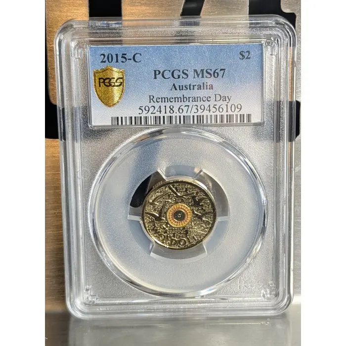 2015 $2 REMEBRANCE DAY  FLANDERS FIELD 'C' MINT MS67