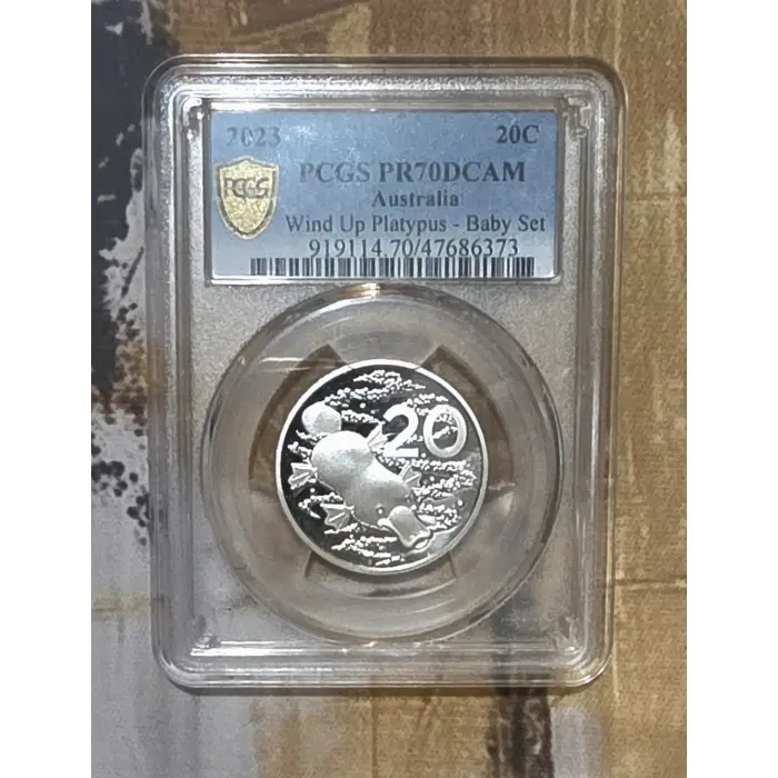 2023 - PCGS PR70 Wind Up Platypus - Baby Set