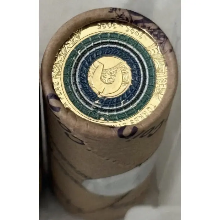 2025 $2 Torres Strait Island Royal Australian Mint Roll - Heads/Tails with tube