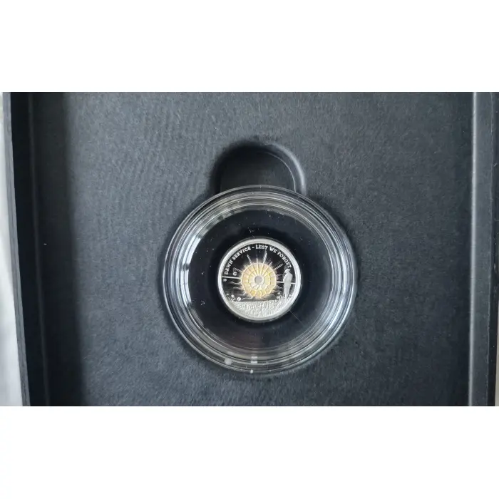 2026 'C' Mintmark $2 Dawn Service Lest We Forget Coloured Silver Proof Coin