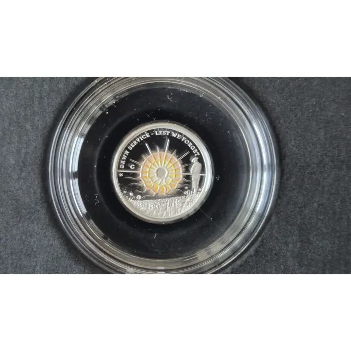 2026 'C' Mintmark $2 Dawn Service Lest We Forget Coloured Silver Proof Coin