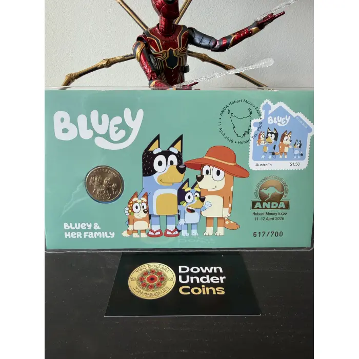 2026 ANDA MONEY EXPO Hobart 2024 $1 Bluey Bucks The Heelers PNC