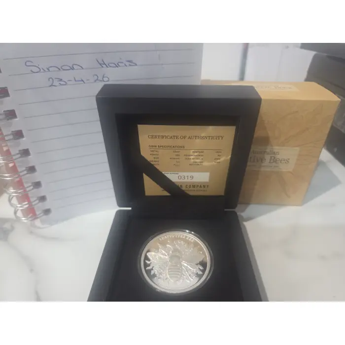 2026 Australian Native Bees - LeafcutterBee 1oz Silver Proof Hologram Coin