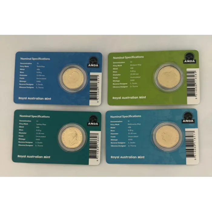 30th Anniversary of Anda Mob of Roos $1 carded coin set
