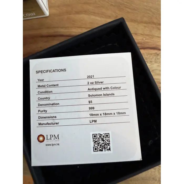 2021 Solomon Islands 2 oz Silver Dice Coin