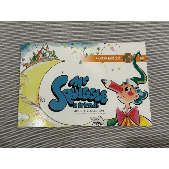 2019 Mr Squiggle and Friends 7-coin set