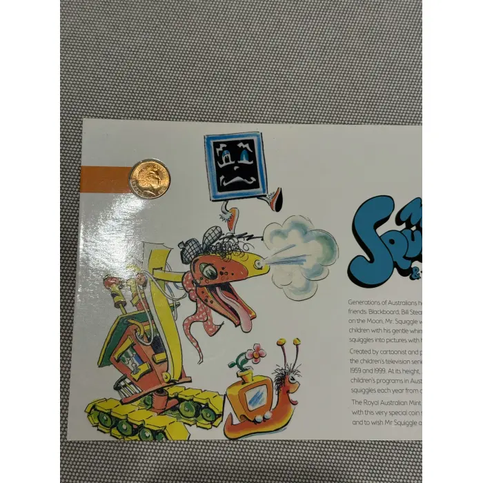 2019 Mr Squiggle and Friends 7-coin set