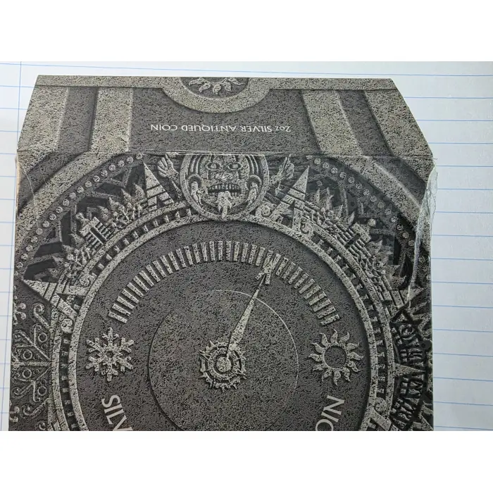 2018 $2 Thermometer 2oz Silver Antique Coin