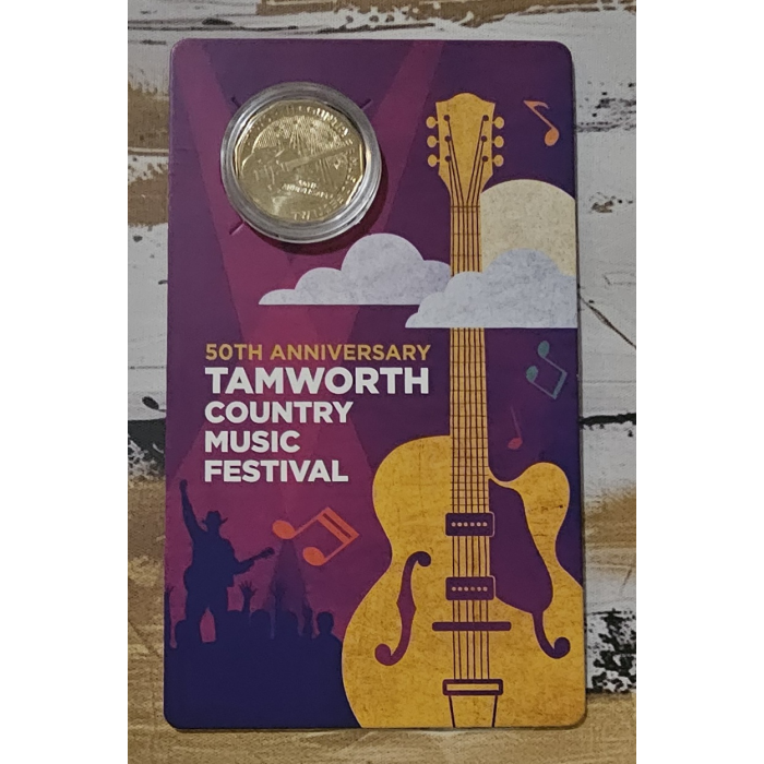 2022 50 Cent Coin 50th Anniversary Tamworth Country Music Festival on Card