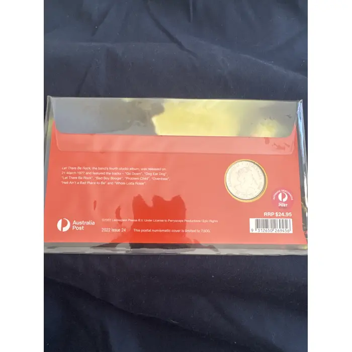 2022 AUSTRALIA 20cent  LET THERE BE ROCK  AC/DC PNC