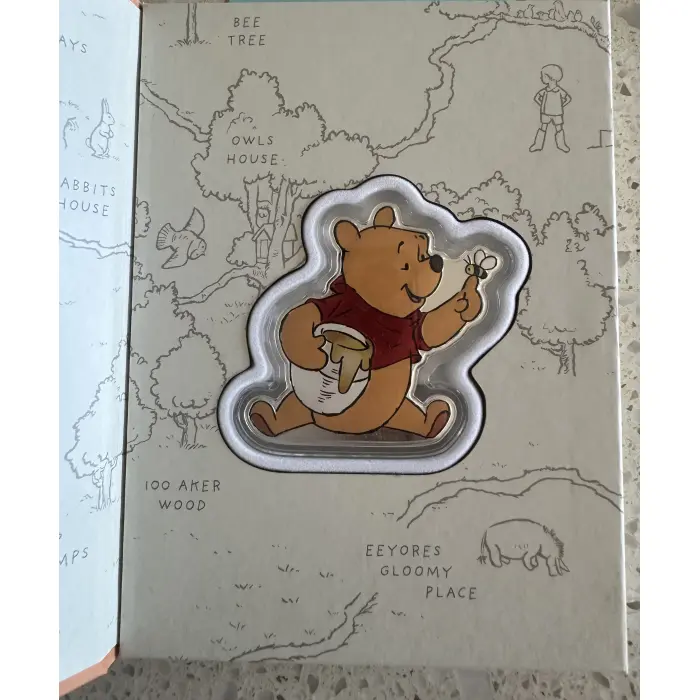 2025 Disney Winnie the Pooh - For the Love of Hunny 1 oz Silver Agoro