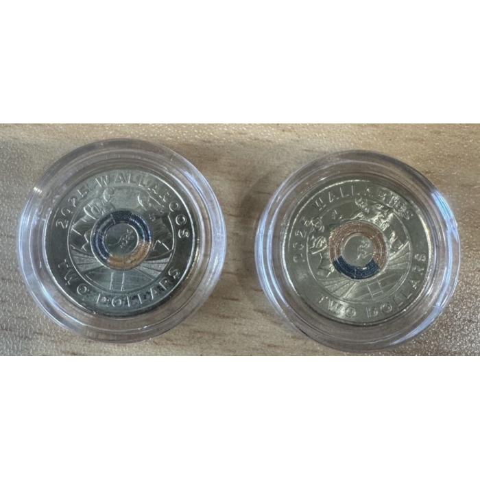 UNC 2025 Set of 2 - Wallabies & Wallaroos Rugby Coins $2 Dollar Coins