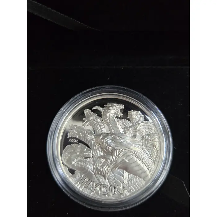 2022 Mythical Creatures Hydra 1oz silver proof coin