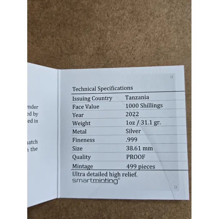 2022 Mythical Creatures Hydra 1oz silver proof coin