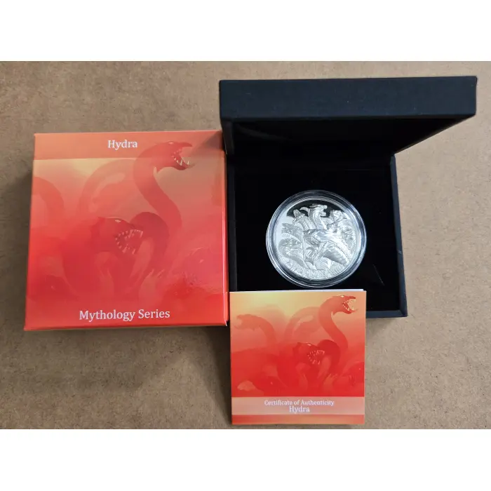 2022 Mythical Creatures Hydra 1oz silver proof coin