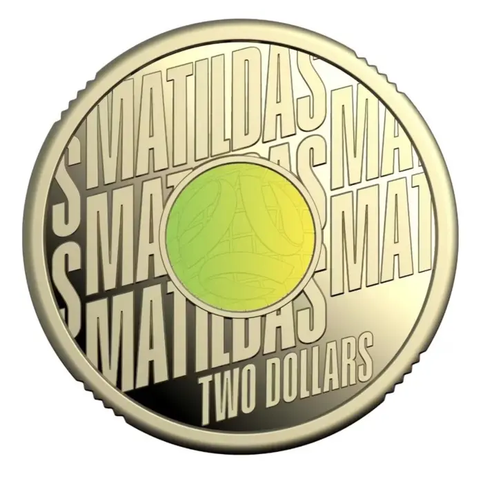 2026 $2 Two Dollar Matildas Coloured Proof Australian Coin