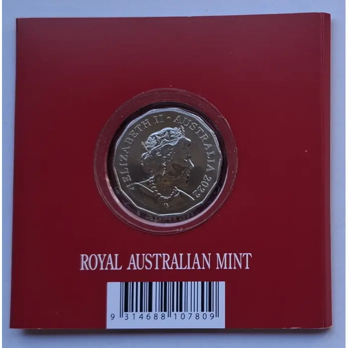 2022 50c Lunar Year Of The Tiger Tetra-Decagonal Coin in Tri-Fold Card