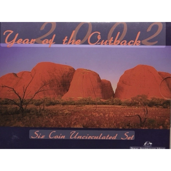 AUSTRALIAN: 2002 YEAR OF THE OUTBACK SIX COIN UNCIRCULATED SET