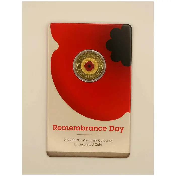 2022 $2 Red Poppy ‘C’ Mintmark Coin