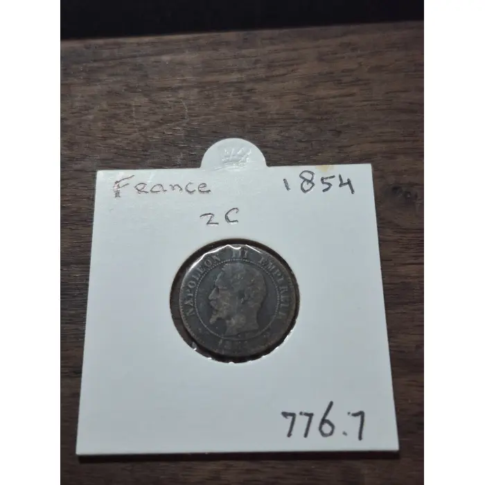 1854 2 CENT FRANCE 🇫🇷  