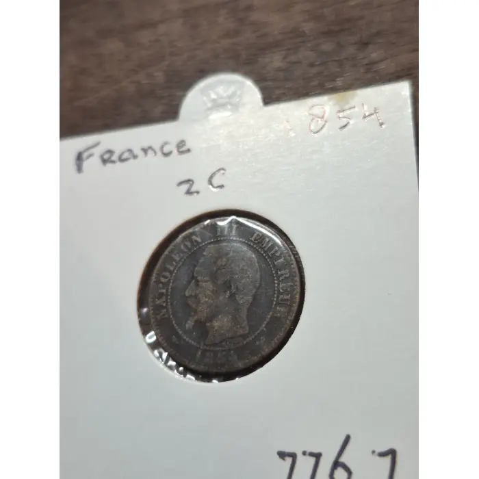 1854 2 CENT FRANCE 🇫🇷  