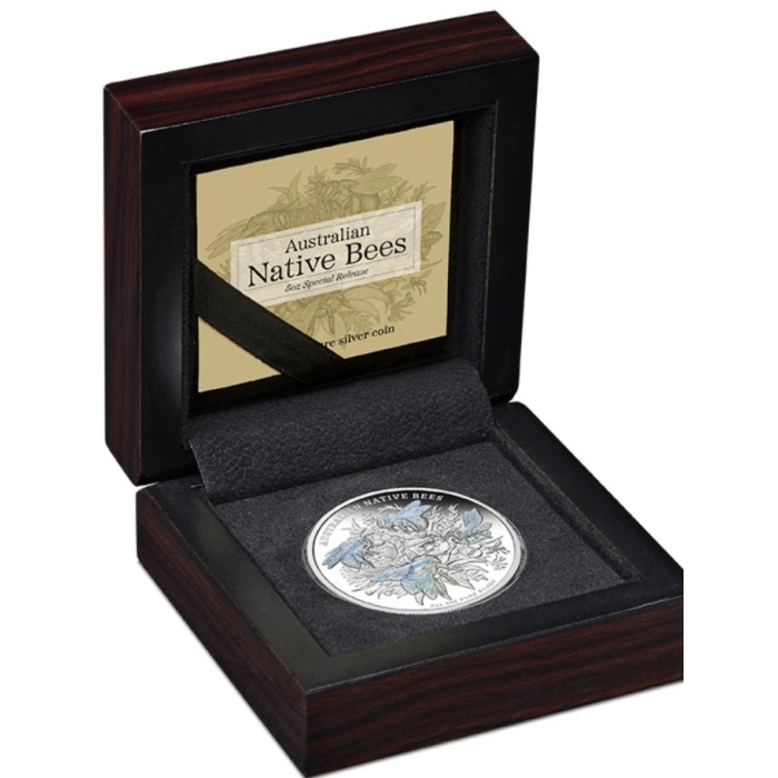 2026 Australian Native Bees - 5oz Proof Hologram Silver Coin - Pre Order