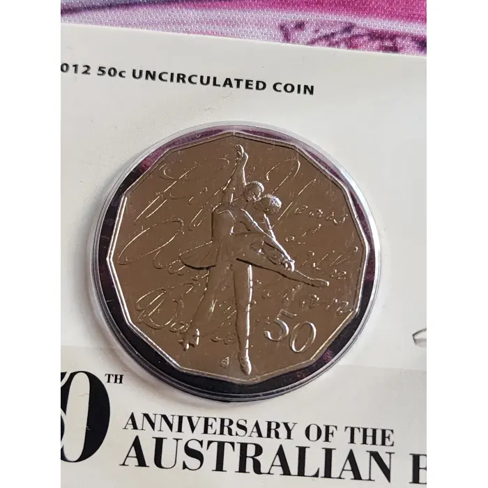 2012 50th Anniversary of ballet uncirculated 50c