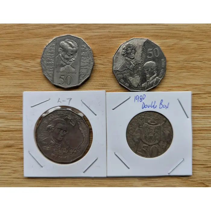 4 x 50 cent Coins