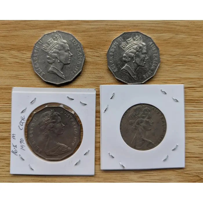 4 x 50 cent Coins