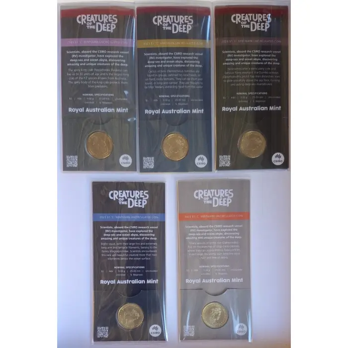 2023 $1 Creatures Of The Deep - 'C' Counterstamp Set