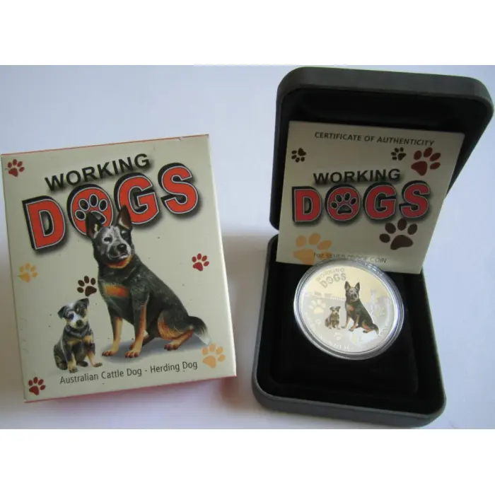 2011 1oz Silver Australian Cattle Dog - Mintage: 3,000