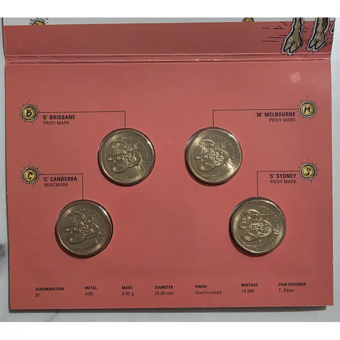 Eureka 2020 Mintmark and Privy Mark Four Coin Set