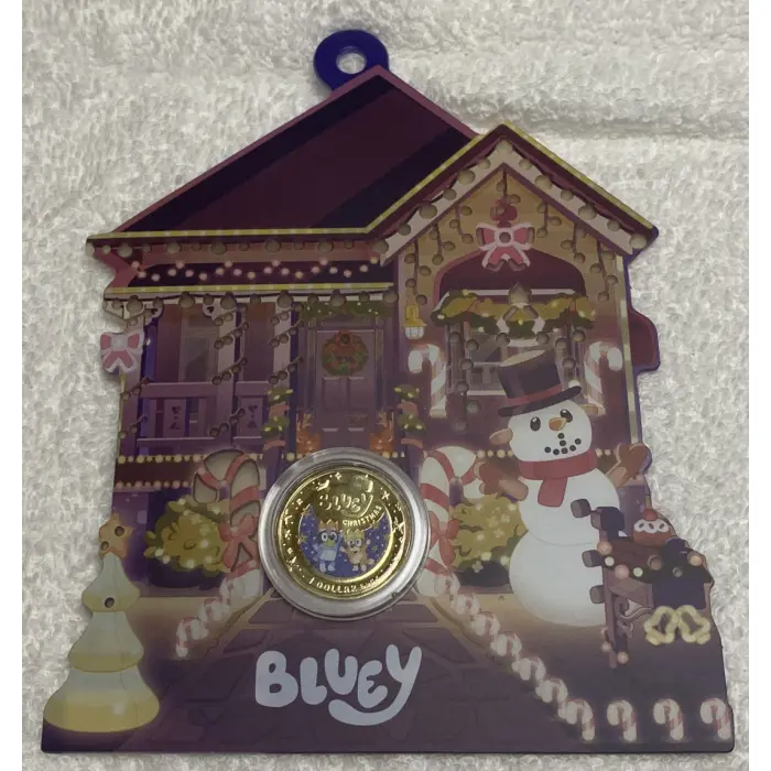 2025 $1 uncirculated Bluey Christmas Coin
