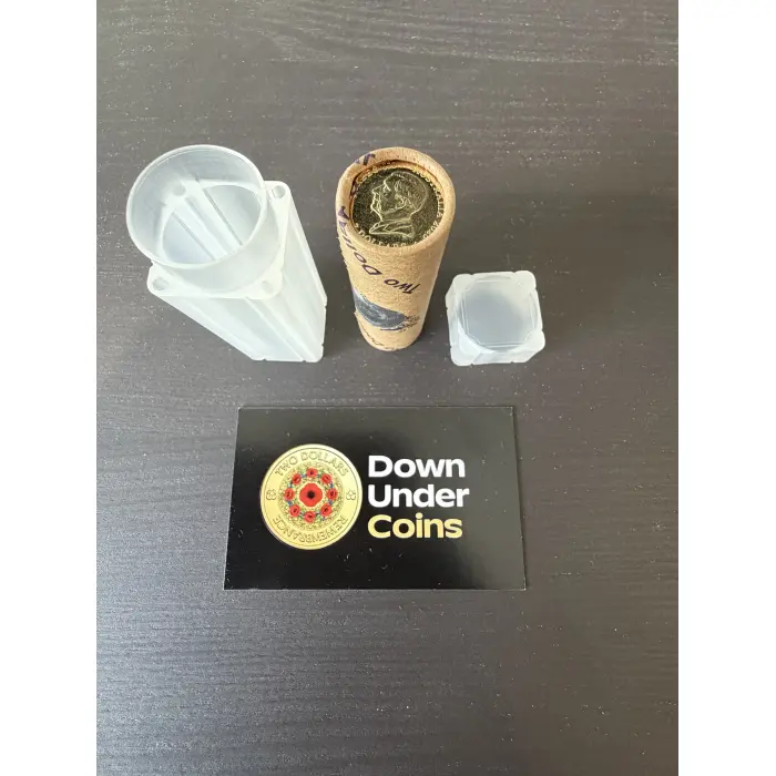 2025 RAM $2 Remembering WWII 80 Years Coin Roll H/T with protective tube. 