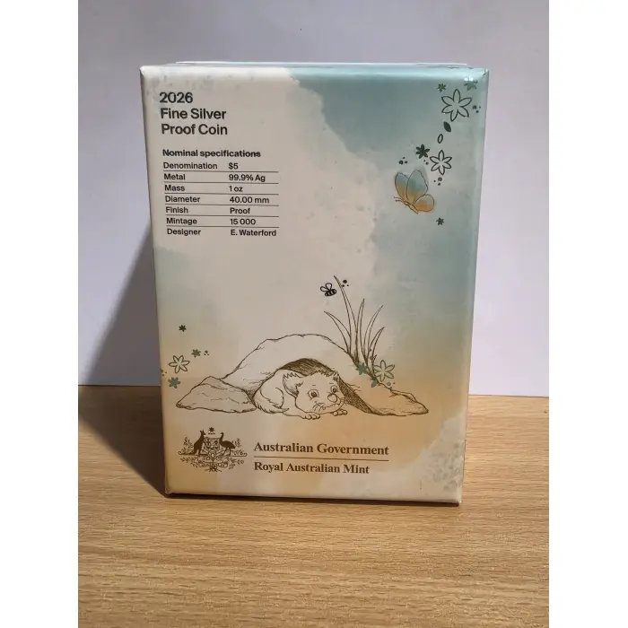 2026 $5 Aussie Bubs 1oz fine silver proof coin