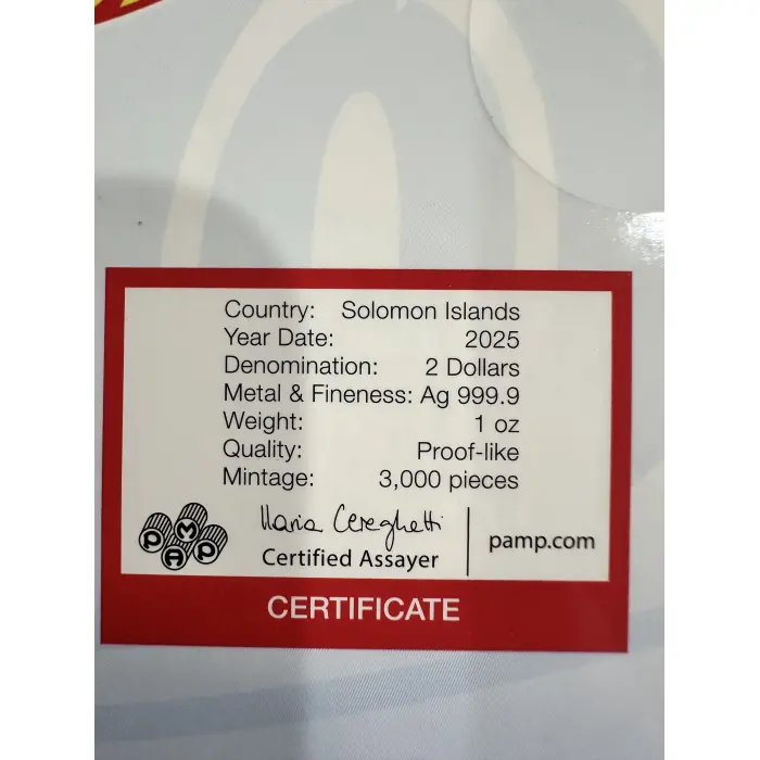 2025 Hot Wheels 1oz Silver coloured shaped coin