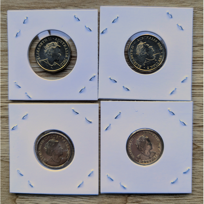 4 x Uncirculated $2.00 Coins