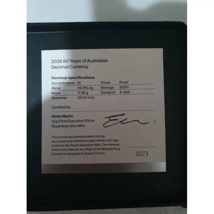 60th anniversary of the Decimal currency 