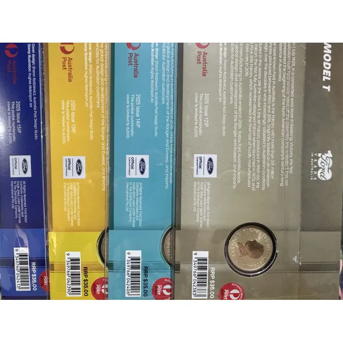 100years of Ford Bundle PNC and coins on card