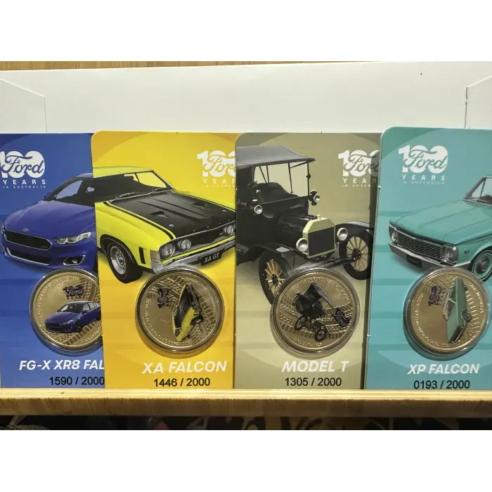 100years of Ford Bundle PNC and coins on card