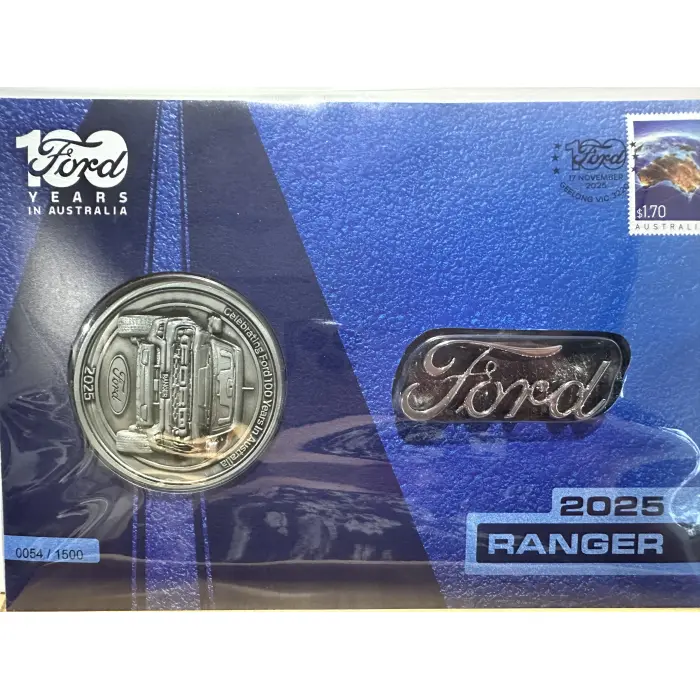 100years of Ford Bundle PNC and coins on card
