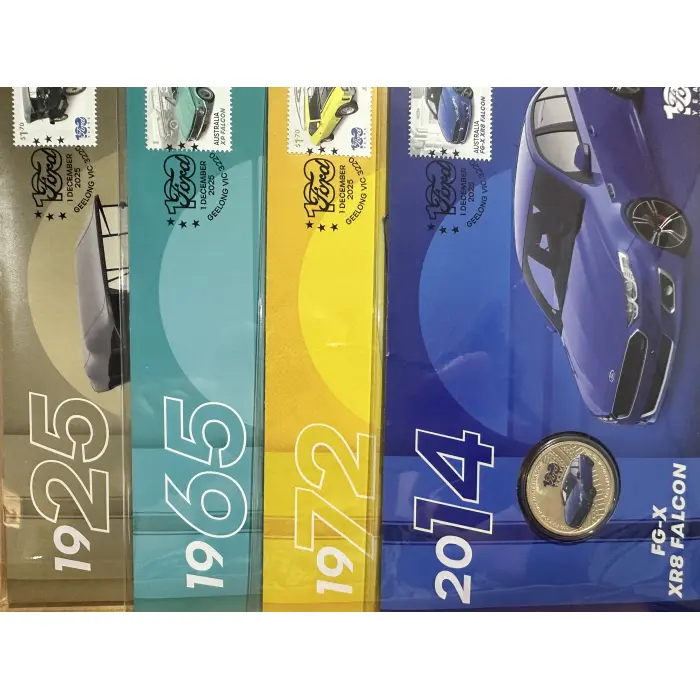 100years of Ford Bundle PNC and coins on card