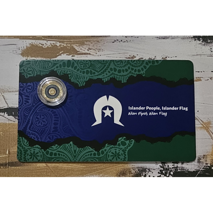 2025 $2 Torres Strait Islander Flag 'C' Mintmark Coloured Uncirculated Coin