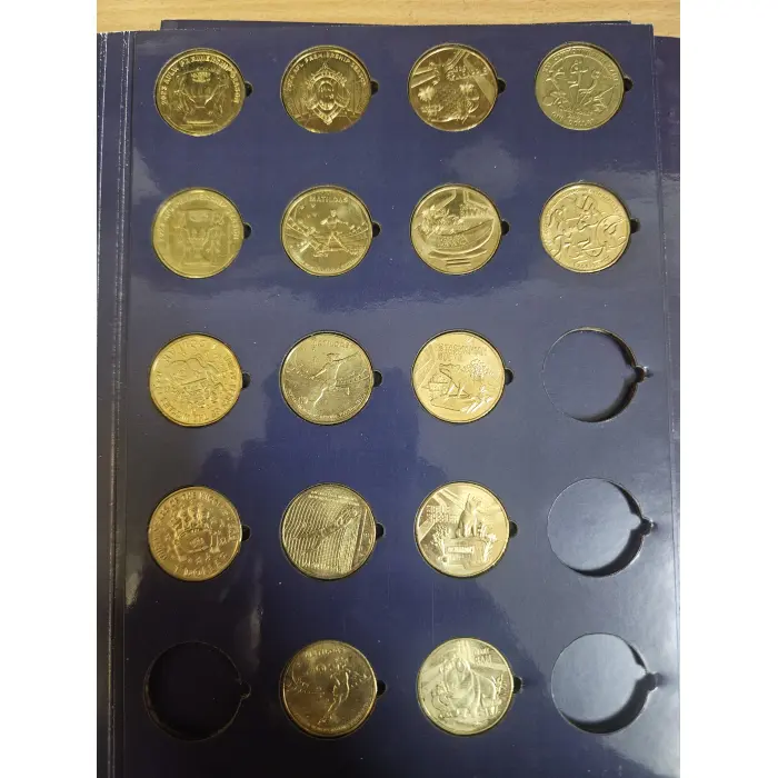 Australian $1- circulated collectors folders x 4