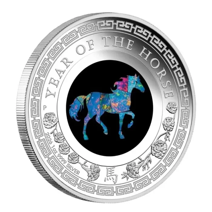 2026 Australia Opal Lunar Series Year of the Horse 1oz Silver Proof Coin