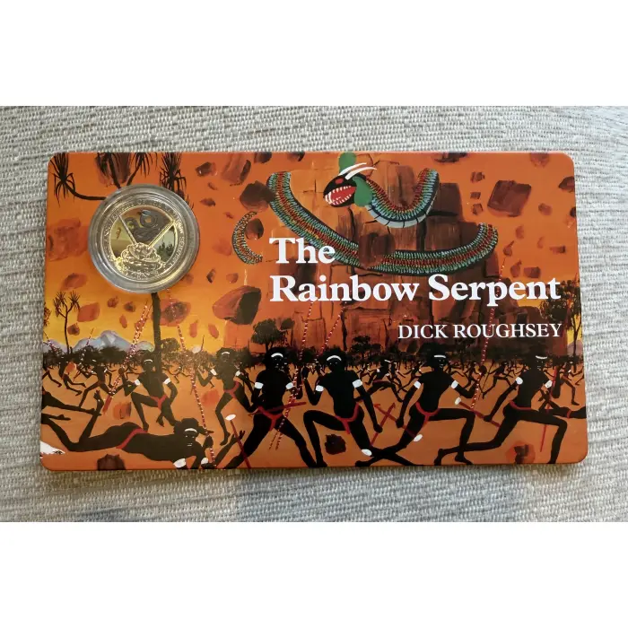2025 20C 50TH ANNIVERSARY THE RAINBOW SERPENT CARDED COLOURED COIN