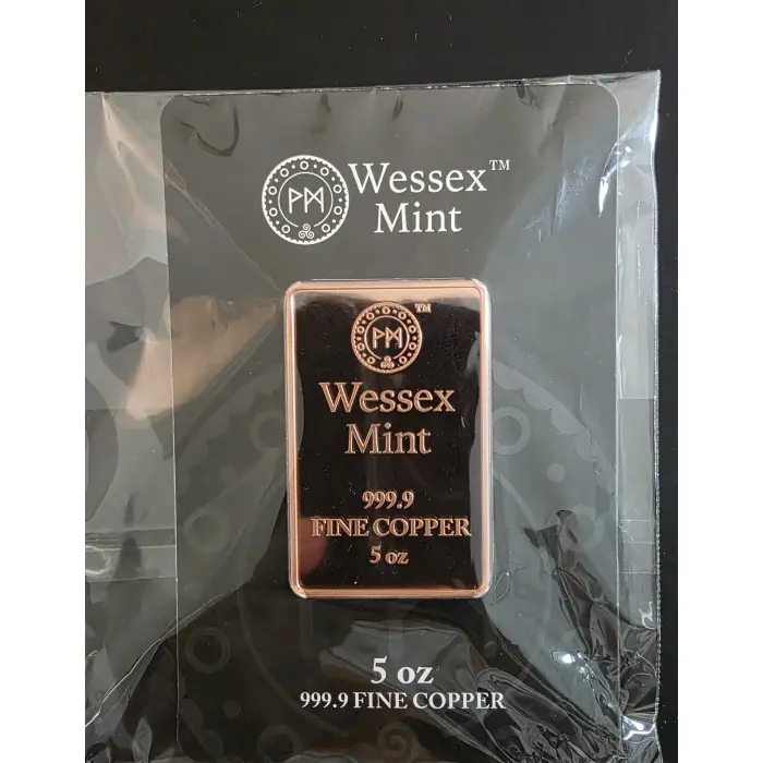 Wessex Mint 5oz Copper Bar