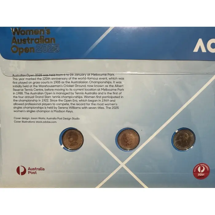 Australian Women’s Open 3 coin oversized PNC including the yellow!