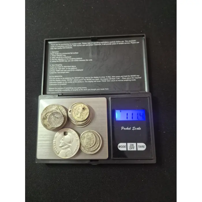 BULK SILVER COINS FROM AROUND THE WORLD 111.4 GRAMS