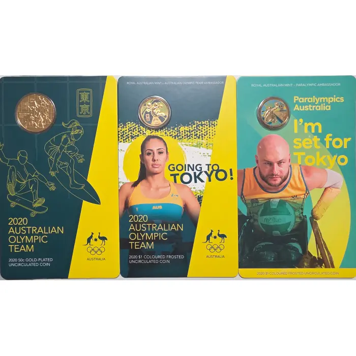 🇦🇺🏅 FOR SALE – 2020 Australian Olympic & Paralympic Coin-on-Card Set 🏅🇦🇺